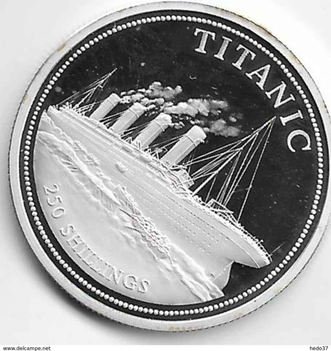 Somalie - 250 Schillings - Titanic - Argent - Somalia