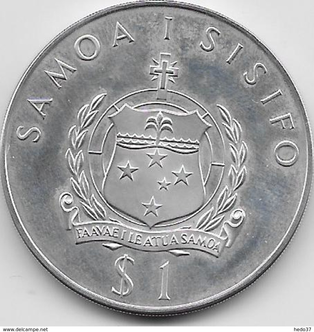 Samoa - 1 Dollar - Haltérophilie - 1976 - Argent - Samoa