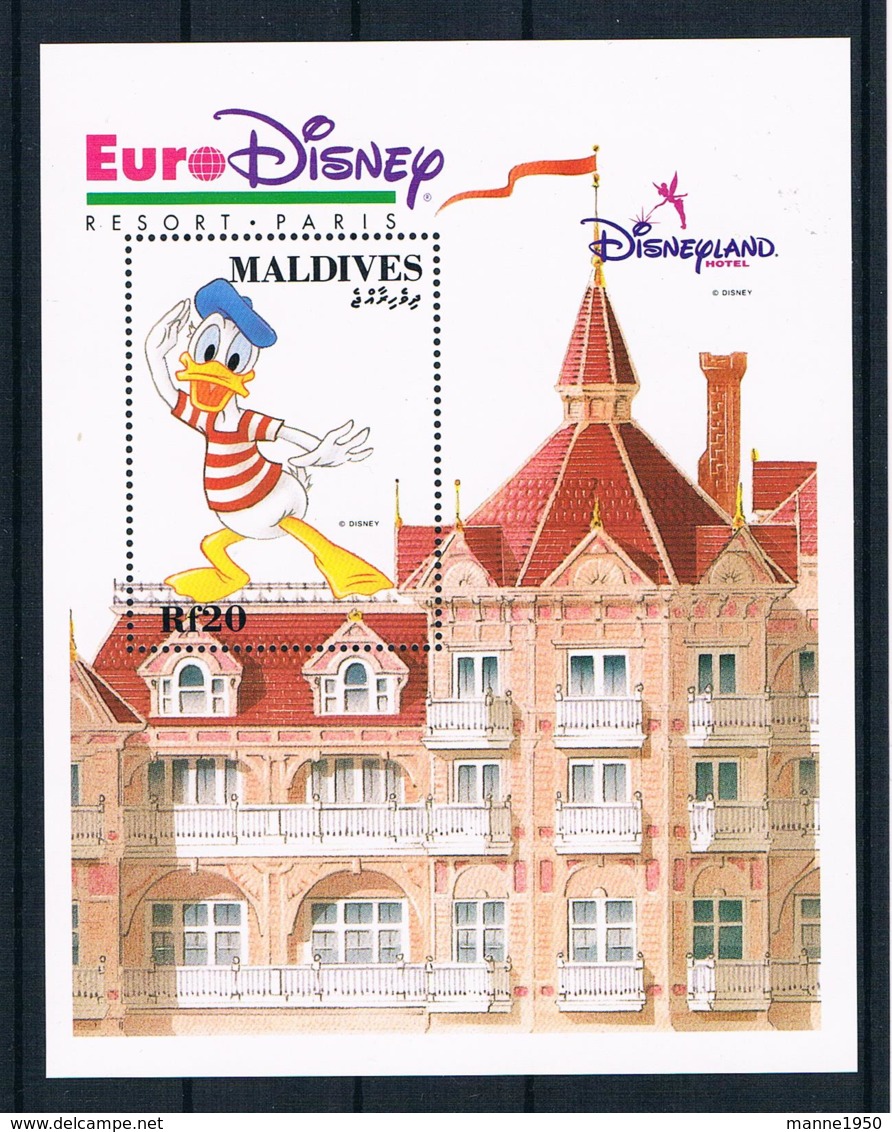 Malediven 1992 Walt Disney Block 266 ** - Malediven (1965-...)