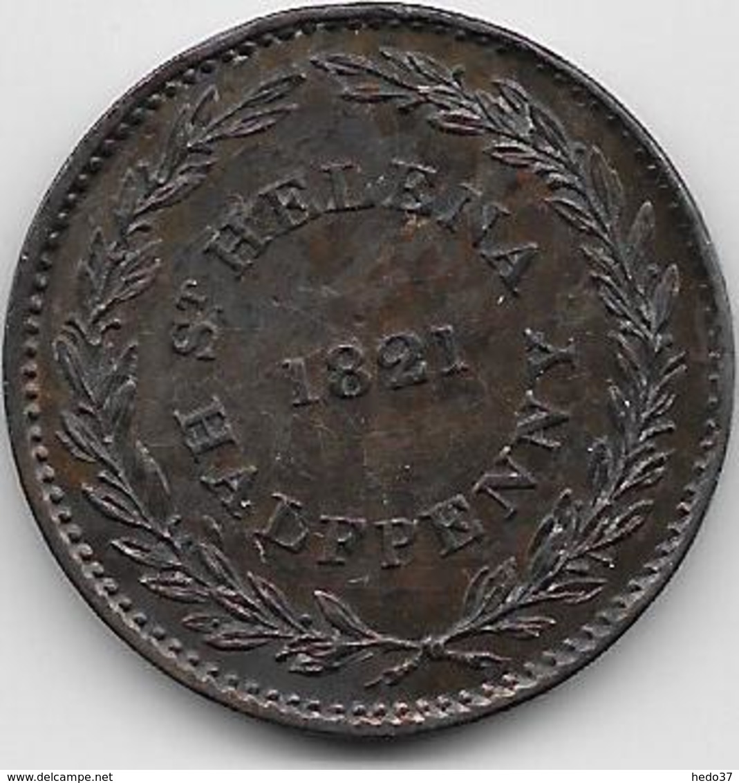 Sainte Hélène - Half Penny - 1821 - Sainte-Hélène