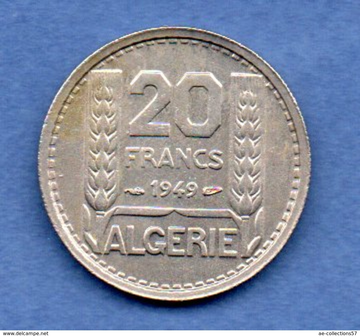 Algérie - 20  Francs 1949 -  Km # 91 -  état  TTB - Algérie