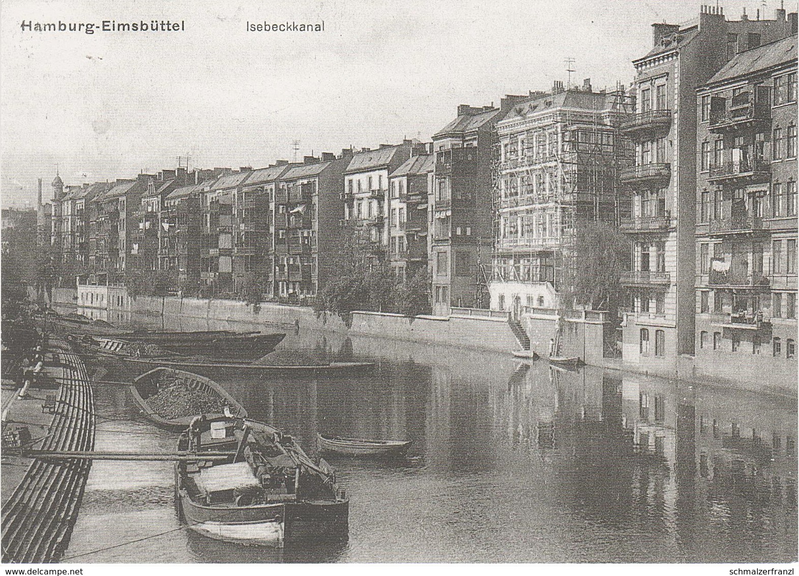 AK Hamburg Vor 1919 Isebeckkanal Isebekkanal Kanal A Osterstraße Bundesstraße Bismarckstraße Hoheluft Repro Neudruck - Eimsbuettel