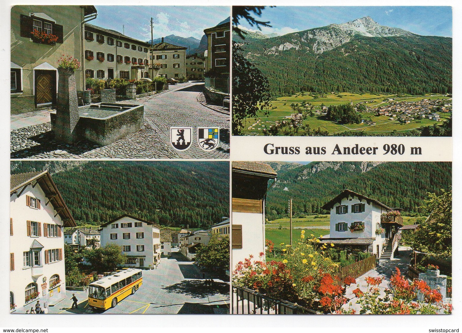 Gruss Aus ANDEER Posta Postauto - Andeer