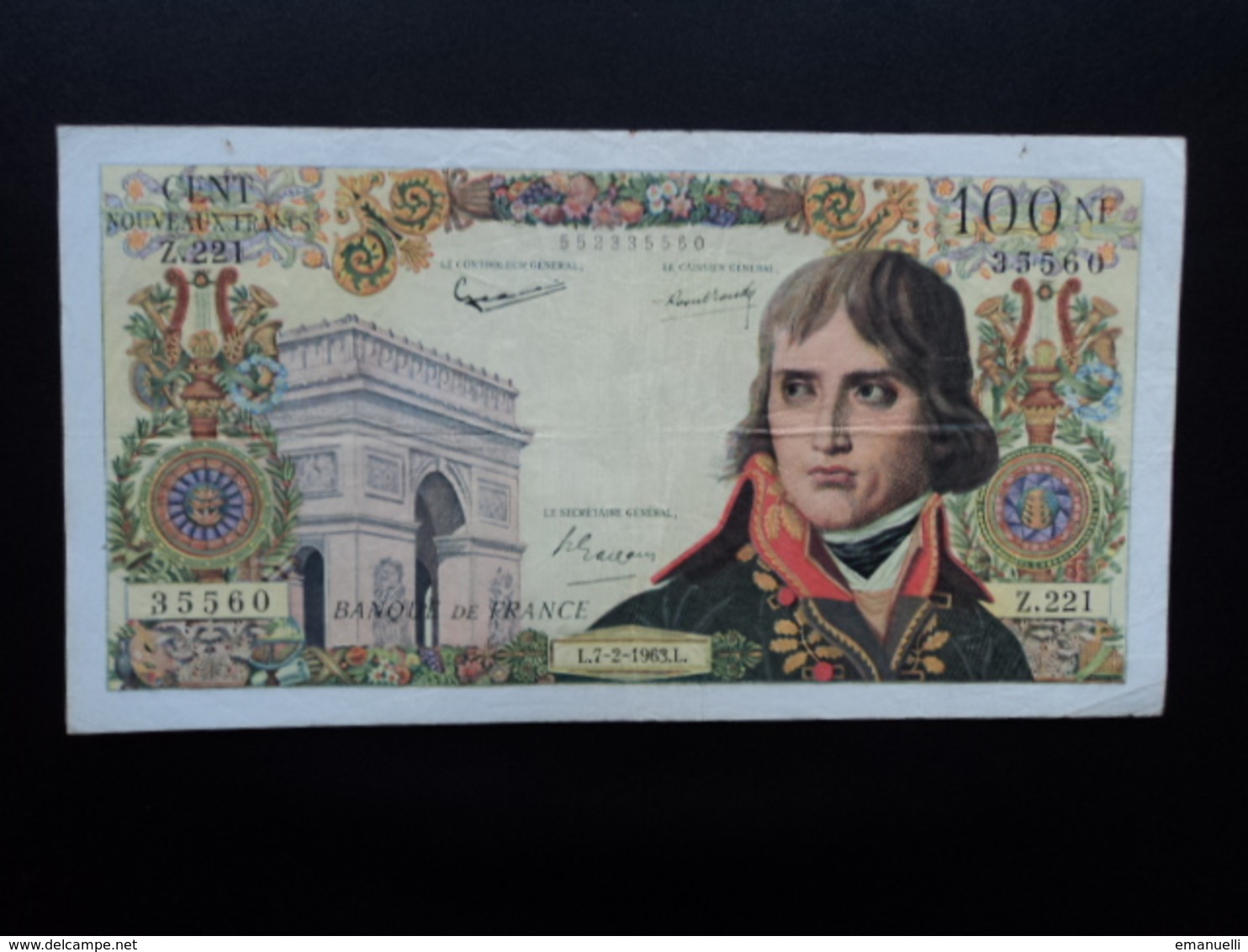 FRANCE : 100 NOUVEAUX FRANCS   7-2-1963     FAYETTE 59 / P 144a      Presque TTB * - 100 NF 1959-1964 ''Bonaparte''