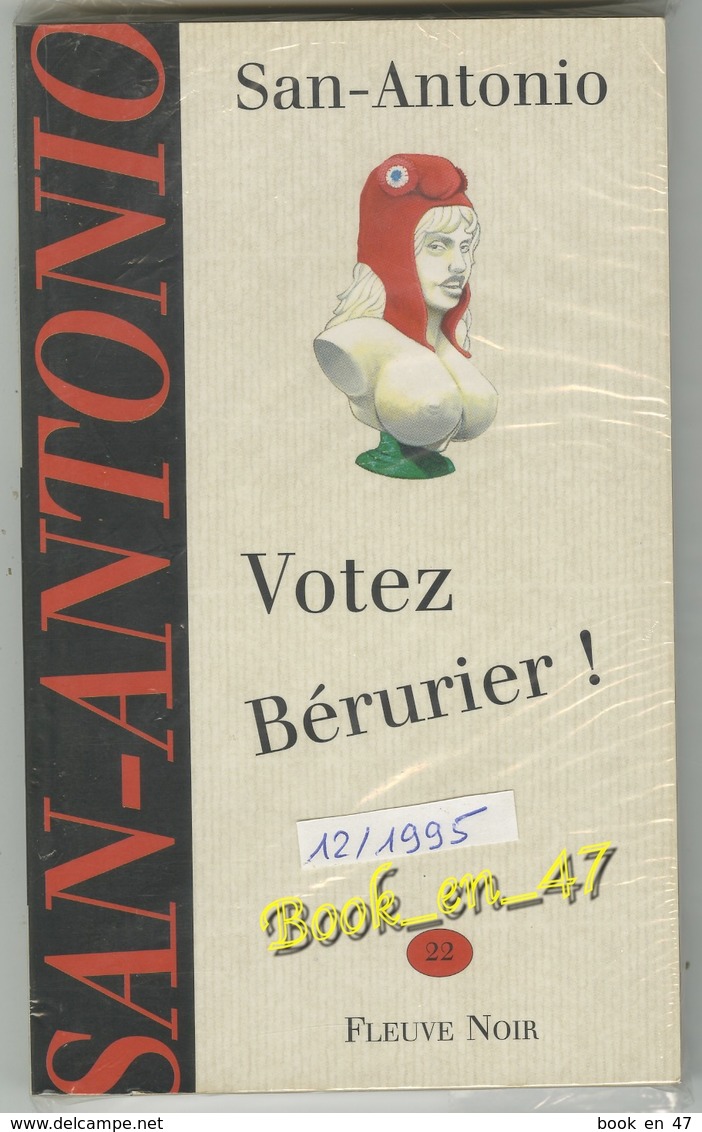 {74367} San-Antonio, Votez Bérurier , 12/1995 ; Illustration : Siauve  . " En Baisse " - San Antonio