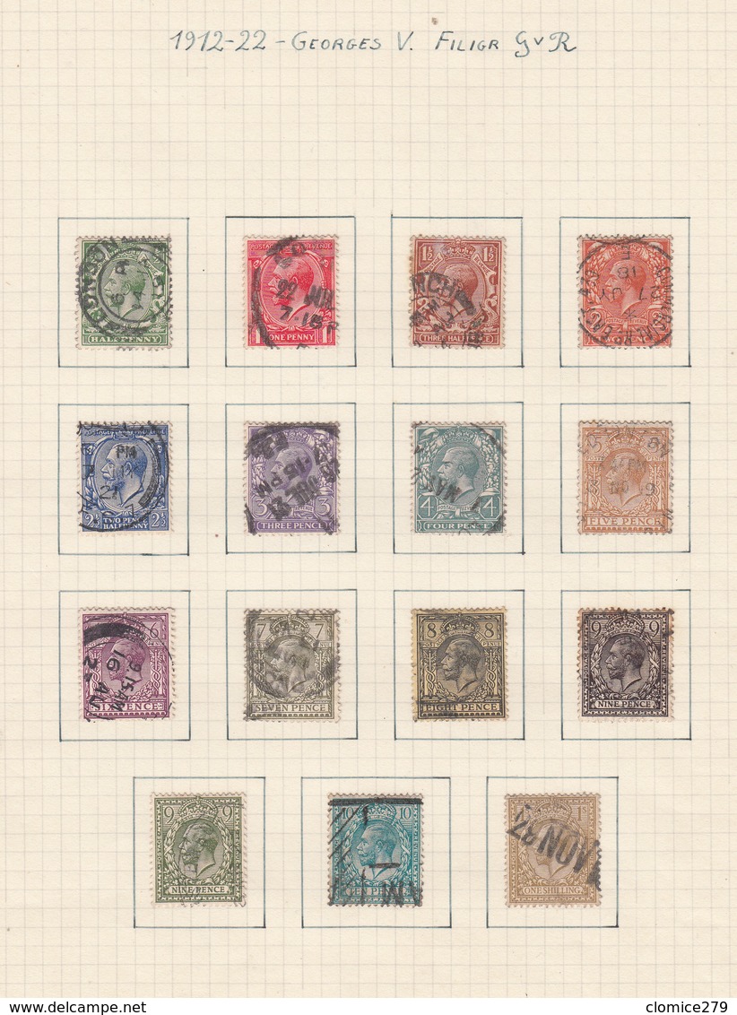 Grande Bretagne  Lot De Timbres G   4 Scan - Collections