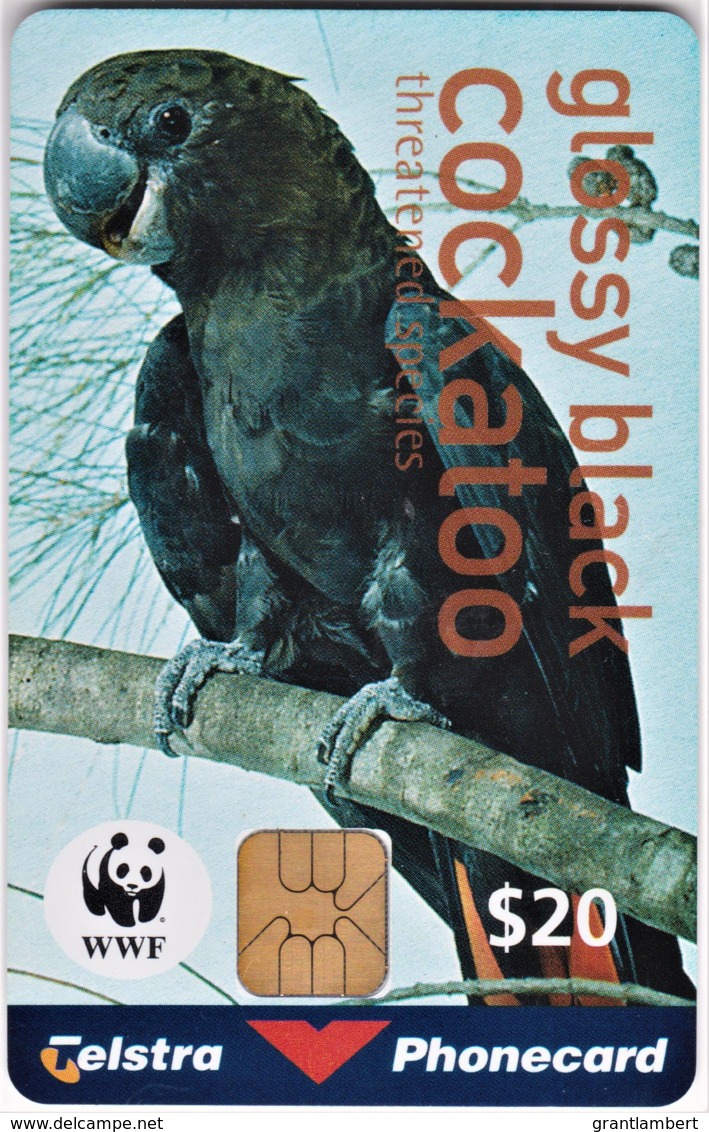 Australia 1998 Glossy Black Cockatoo - Threatened Species WWF Phonecard Pack - 1000 Only. - Australien