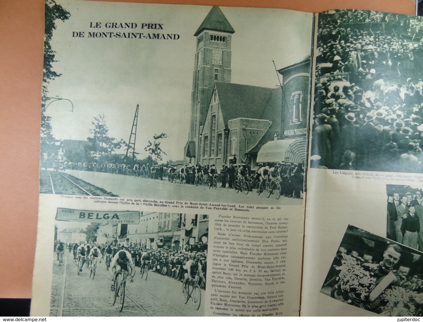 Les Sports Illustrés 1934 N°689 Emile Bruneau Tour de France Schaerbeek Bruges-Ste-Croix Laeken Mont-St-Amand Louviot
