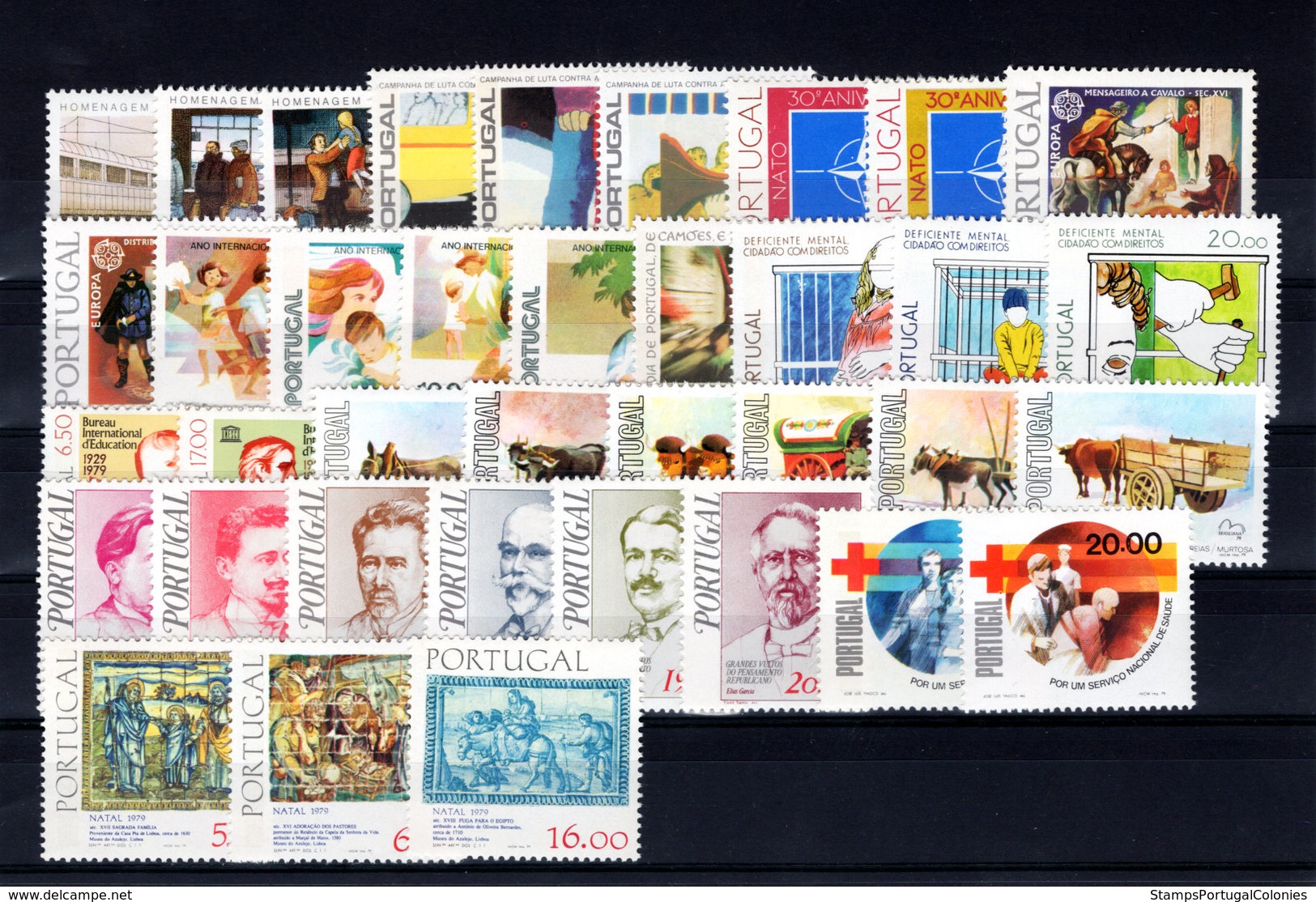 1979 Portugal Complete Year MNH Stamps. Année Compléte Timbres Neuf Sans Charnière. Ano Completo Novo Sem Charneira. - Volledig Jaar