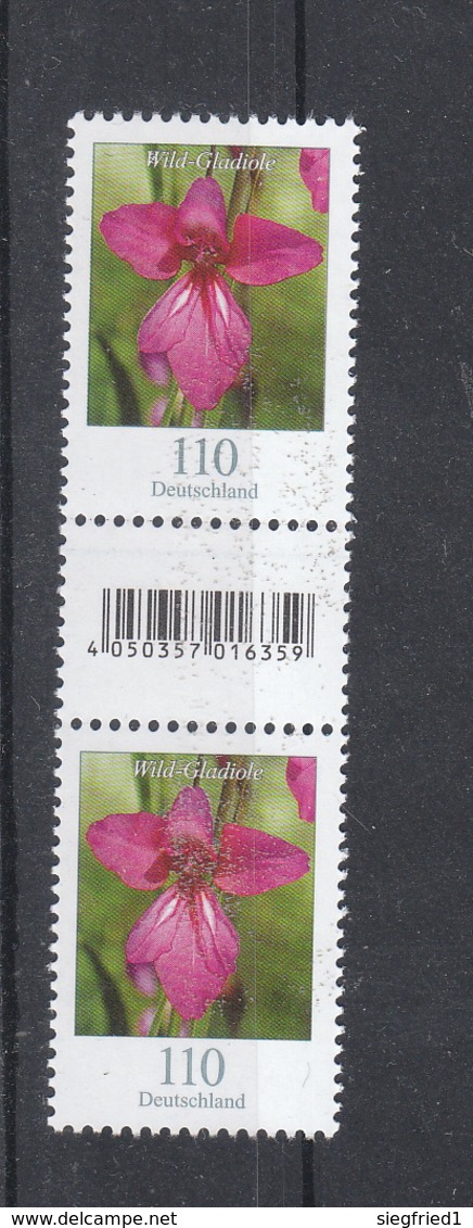 Deutschland BRD **   3471  Blumen Wild-Gladiole SZd 2 Mit EAN Code Eine Marke Mit Nummer    Neuausgabe 1.7.2019 - Ungebraucht