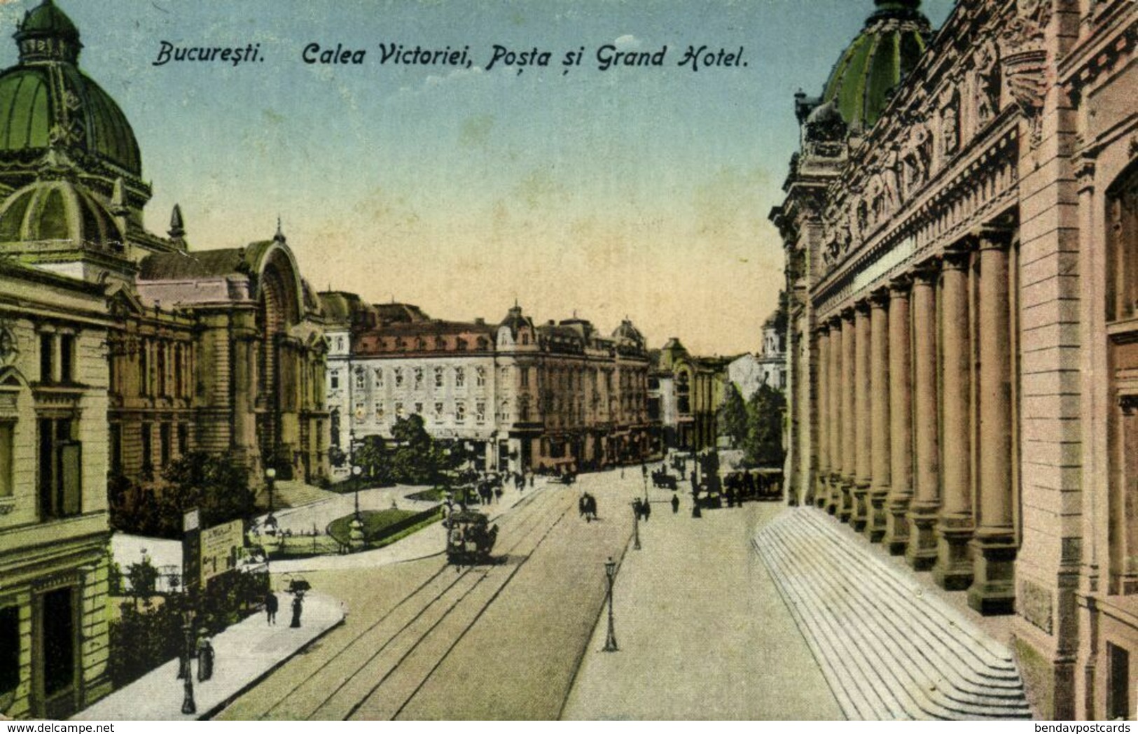 Romania, BUCHAREST BUCURESTI, Calea Victoriei, Grand Hotel (1925) Postcard - Romania