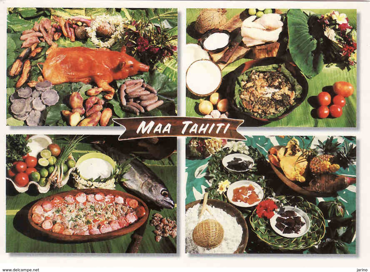 French Polynesia, Tahiti, Plats Traditioneels De La Cuisine Tahitienne, Used - Französisch-Polynesien