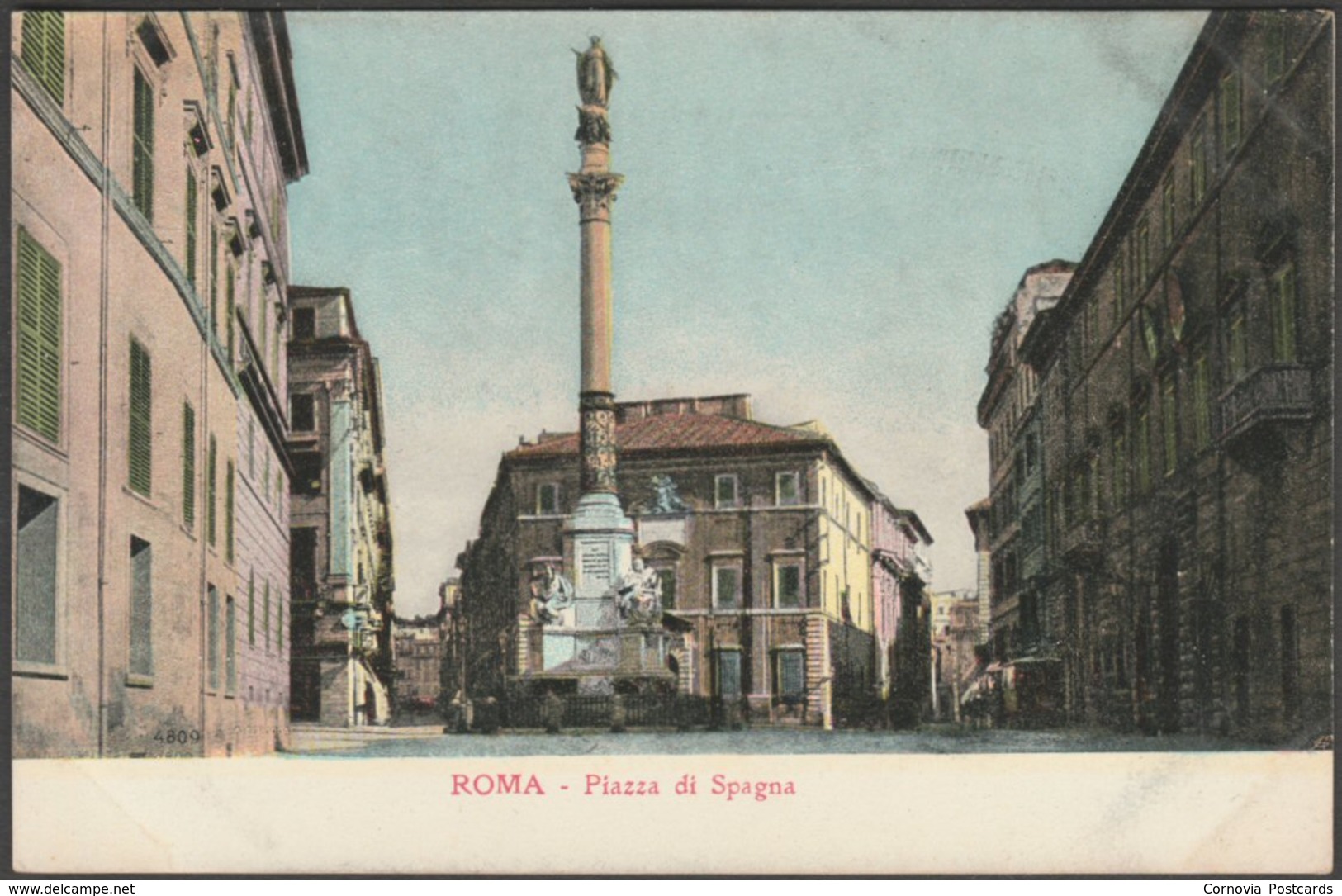 Piazza Di Spagna, Roma, C.1905-10 - Alterocca Cartolina - Places