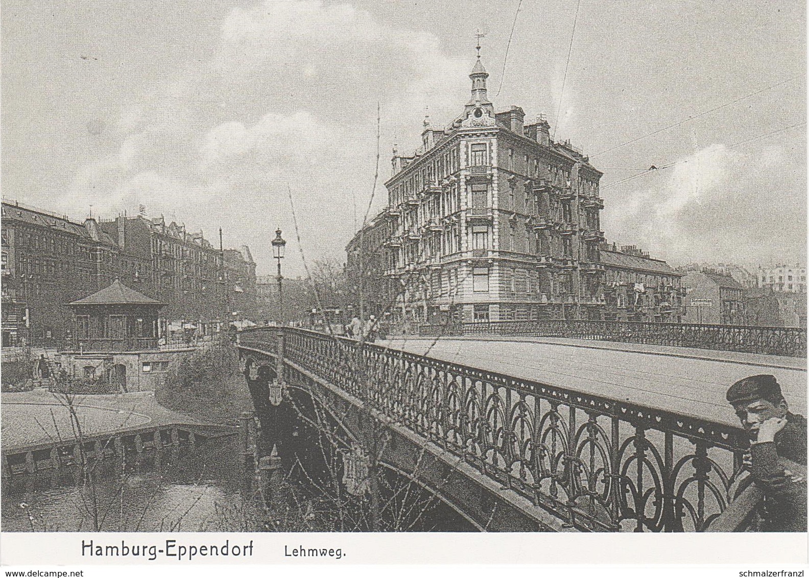 AK Hamburg Um 1910 Eppendorf Lehmweg Klosterallee Klosteralleebrücke Isebekkanal A Hegestraße Hoheluft Repro Neudruck - Eppendorf