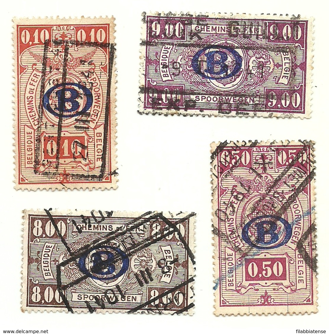 1940 - Belgio PP 213 + PP 217 + PP 229/30    Pacchi Postali       C4036   ---- - Gepäck [BA]