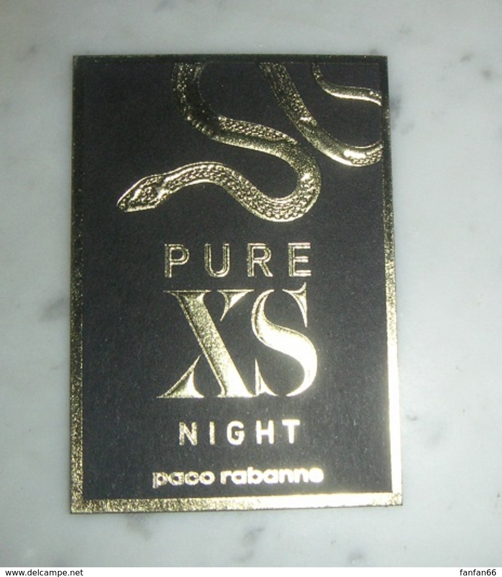 Carte Parfumée Pure XS Night De Paco Rabanne - Modernes (à Partir De 1961)