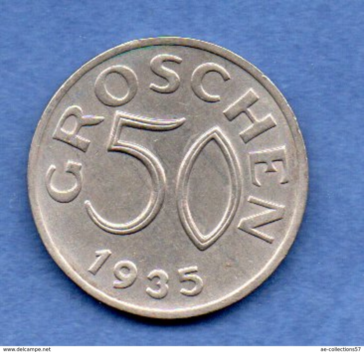 Autriche - 50 Groschen 1935   -  Km # 2854 -  état  TTB+ - Austria