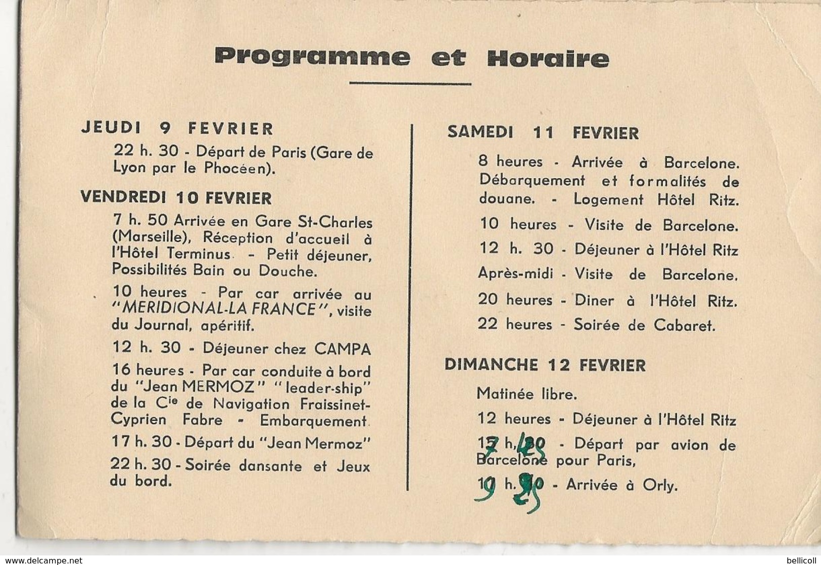 CARTE D'INVITATION  -  LE MERIDIONAL LA FRANCE  -  Voyage - Croisière - Publicité Du Journal Le Méridional La France - Andere & Zonder Classificatie