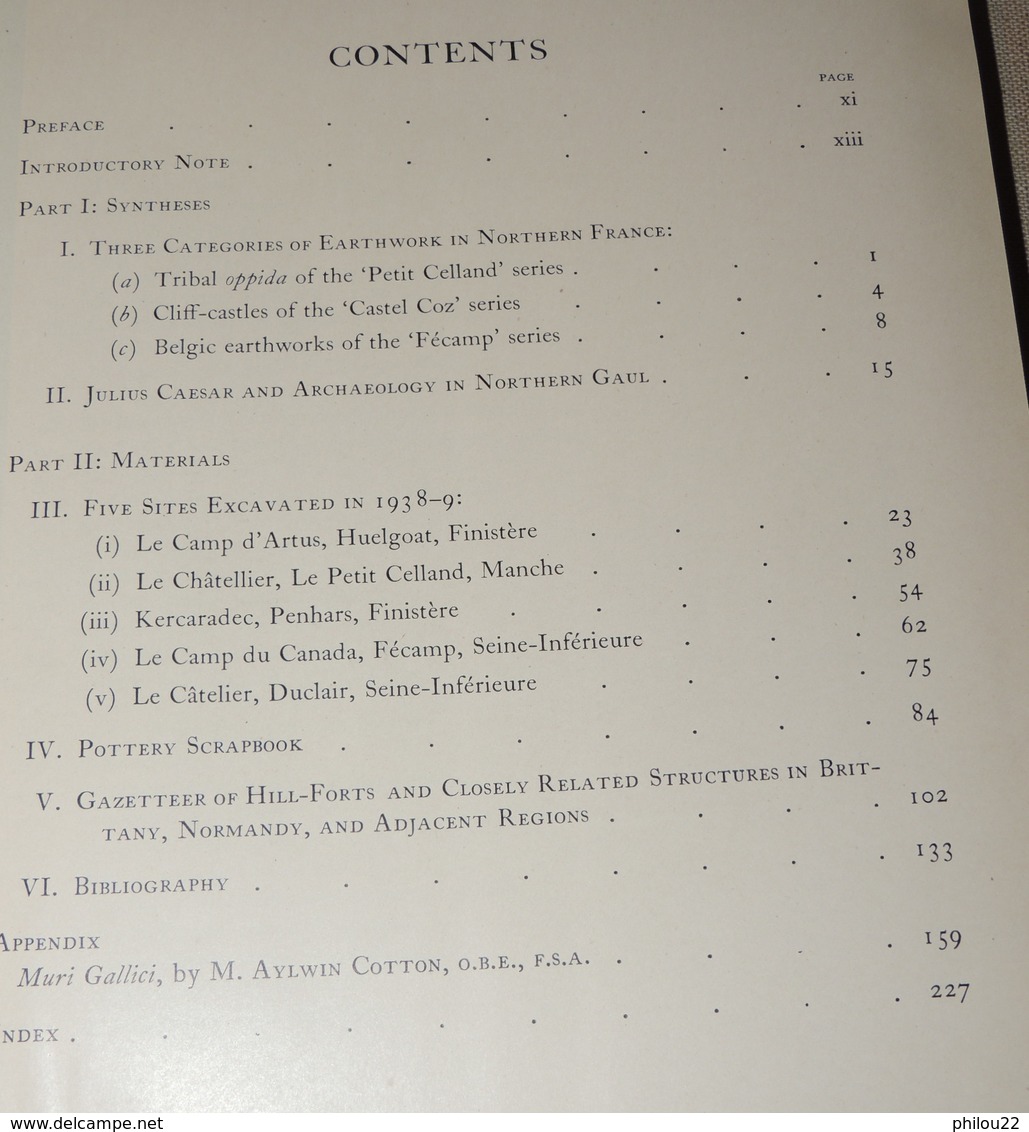[ARCHÉOLOGIE] - Hill-forts Of Northern France. With An Appendix On Muri Gallici - Europe