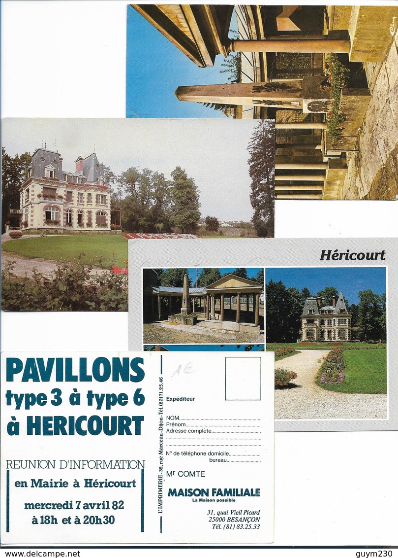 HERICOURT - Lot De 8 Cartes CPM Et CPSM Format 10x15 - Altri & Non Classificati