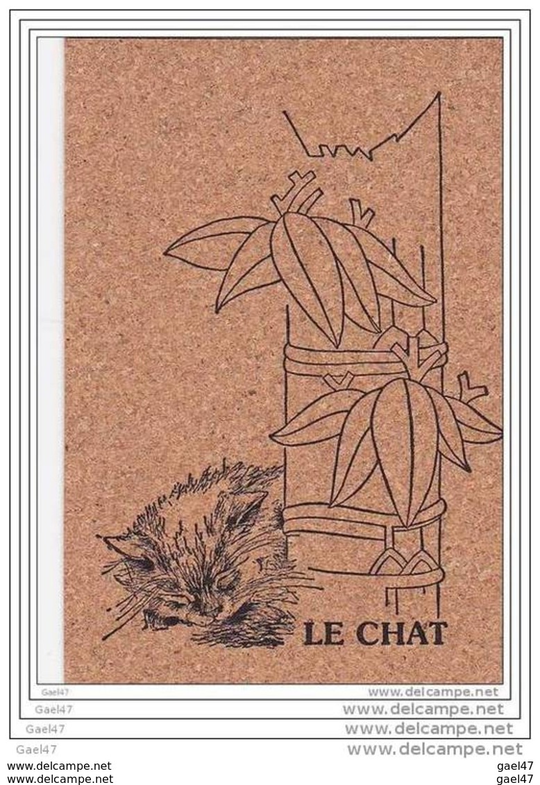 Cpsm En Liege Réf Z0.754        LE    CHAT - Chats