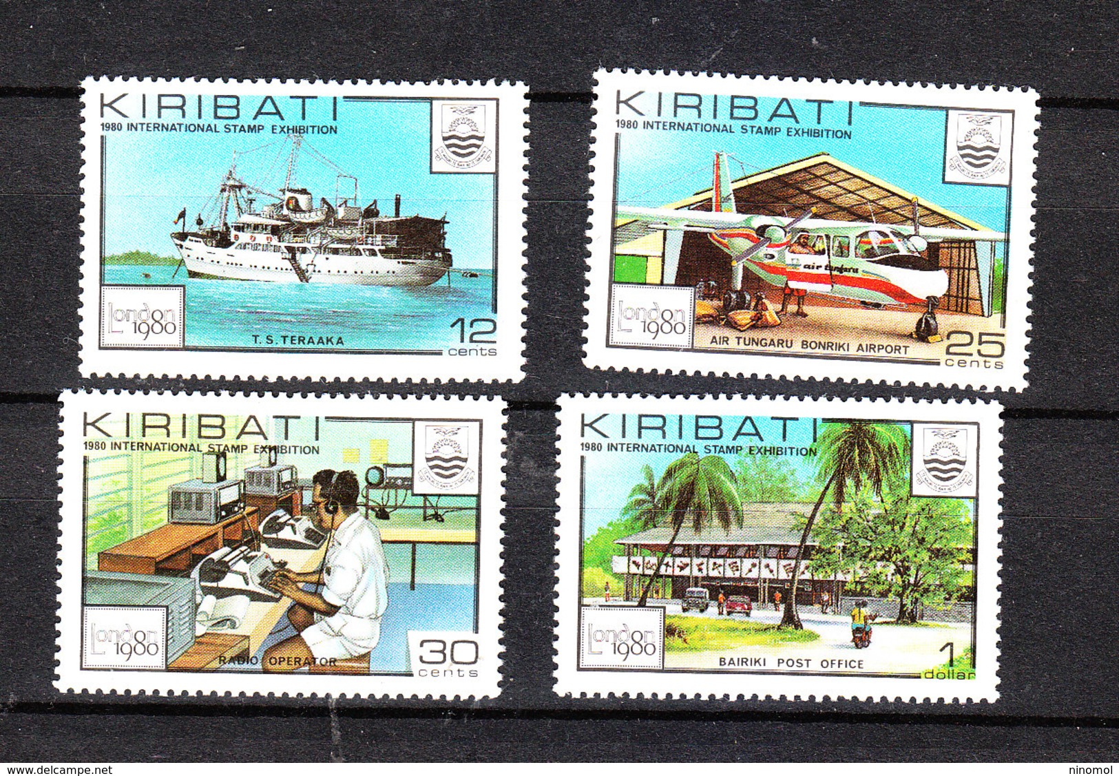 Kiribati - !980. Trasporto Posta: Nave Aereo, Ufficio Postale, Addetti. Mail Transport: Air Ship, Post Office, Employees - Posta