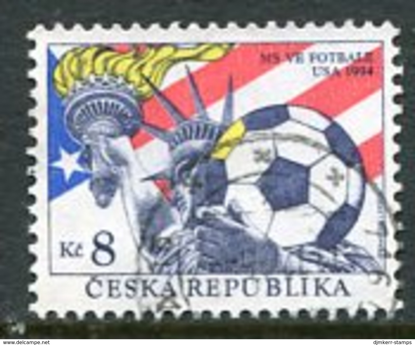 CZECH REPUBLIC 1994 Football World Cup Used,  Michel 45 - Oblitérés