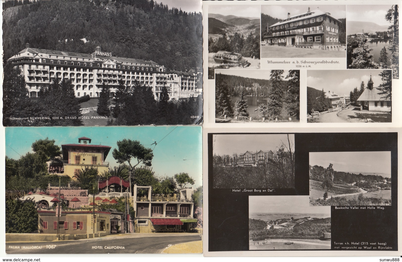 Lot Of 10 Postcards Hotel Hôtel Of The World : See Scans... - Andere & Zonder Classificatie