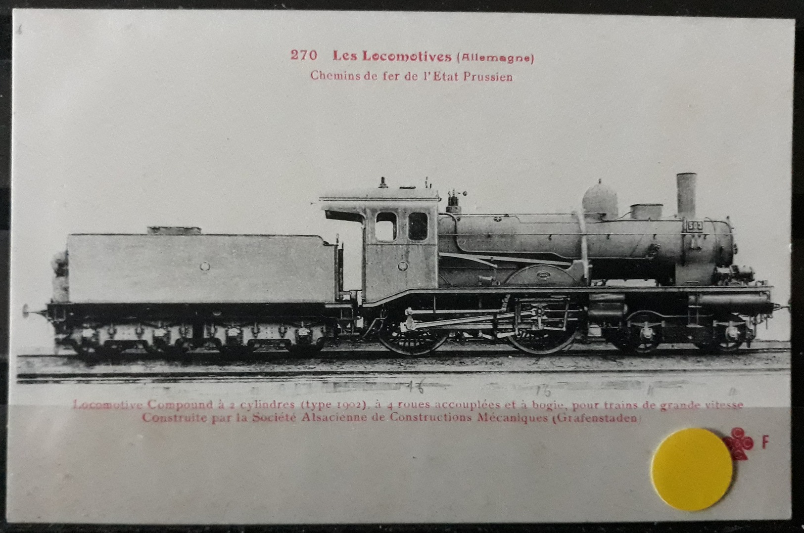 N°25) LES LOCOMOTIVES -(ALLEMAGNE) N° 270 - Trenes