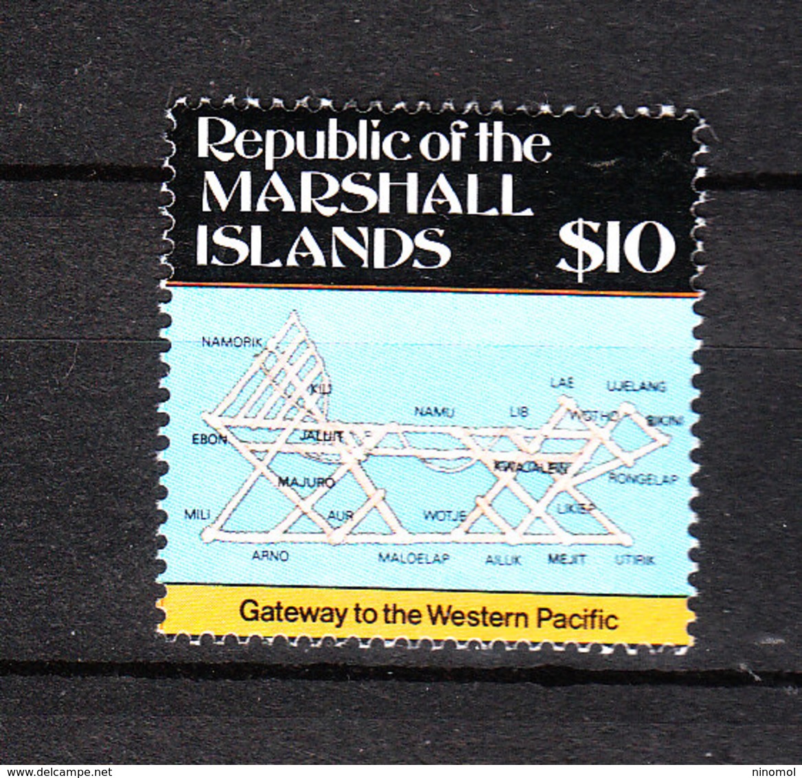 Marshall - 1987.  Cartografia Delle Isole. Francobollo Raro. Cartography Of The Islands. Very Rare Stamp. MNH - Geografia