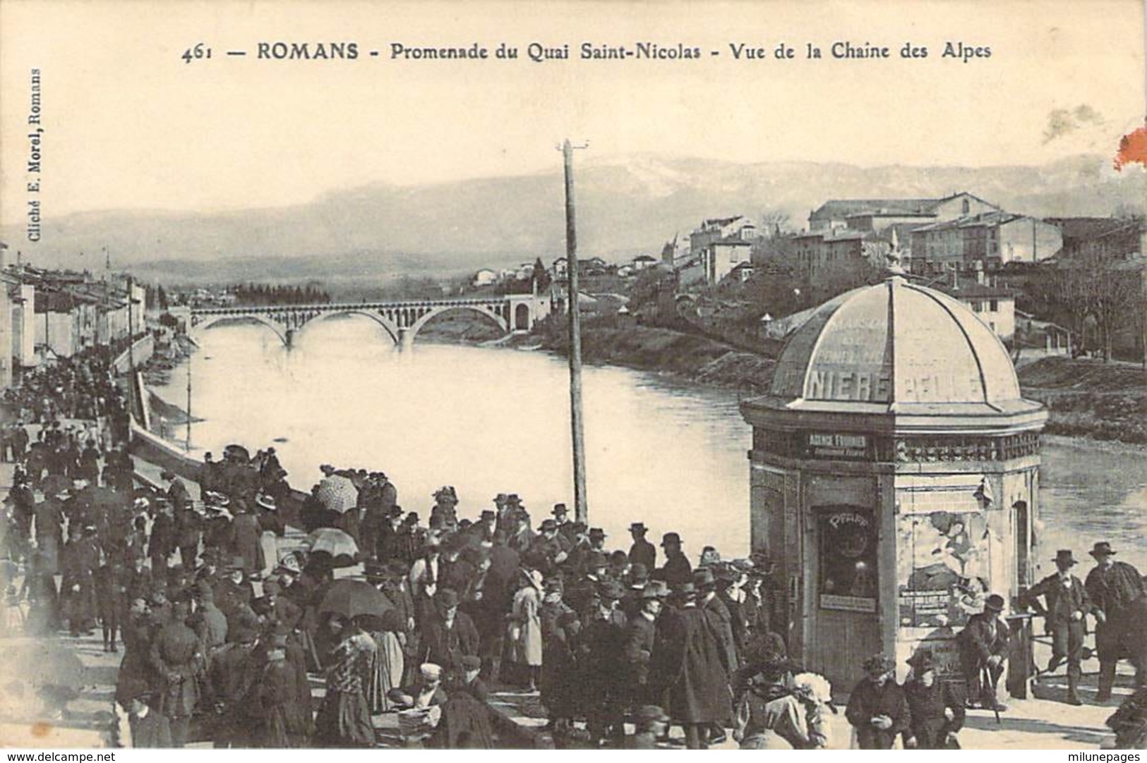 26 DROME Grosse Animation Sur La Promenade Du Quai St Nicolas De ROMANS Sans Doute Jour D'inauguration - Romans Sur Isere