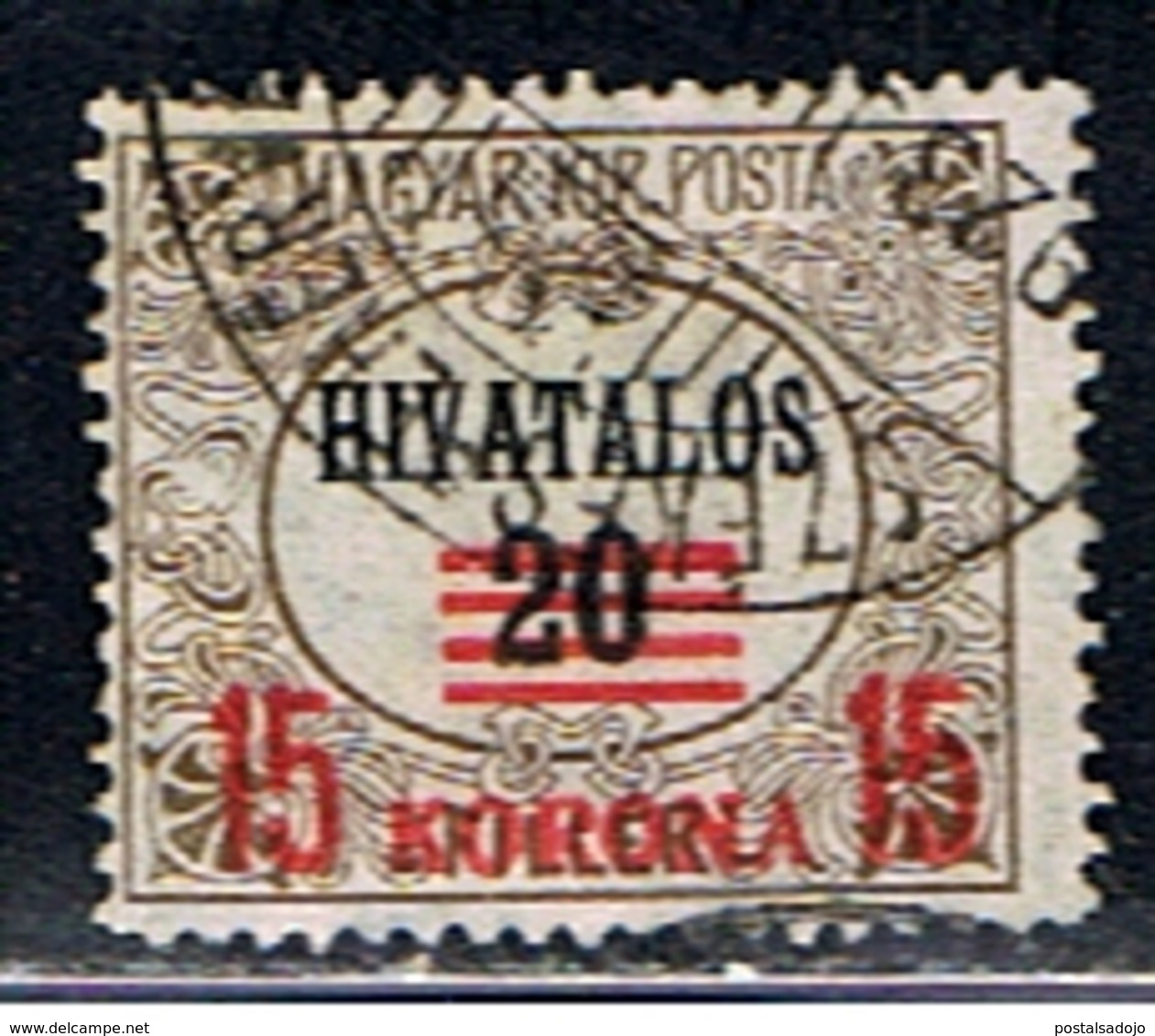 HONGRIE 523 // YVERT 9 // 1921 - Dienstmarken