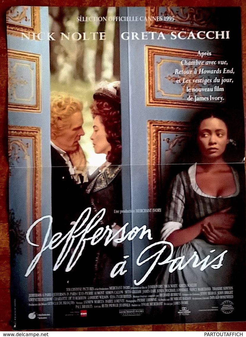 Aff Cine Orig JEFFERSON A PARIS 1995 J.Ivory Greta Scacchi Nick Nolte 60X40 - Affiches & Posters