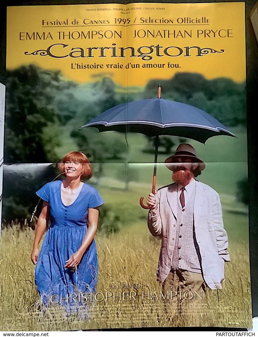 Aff Cine Orig CARRINGTON (1995) Emma Thompson Jonathan Pryce 60X40 - Affiches & Posters