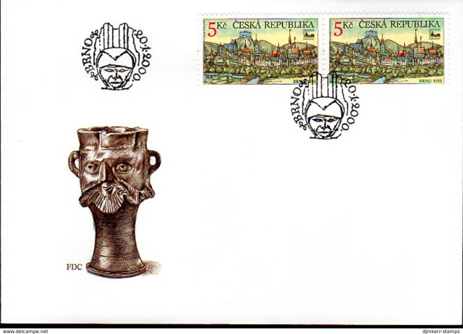 CZECH REPUBLIC 2000 Brno Philatelic Exhibition On FDC.  Michel 243 - FDC