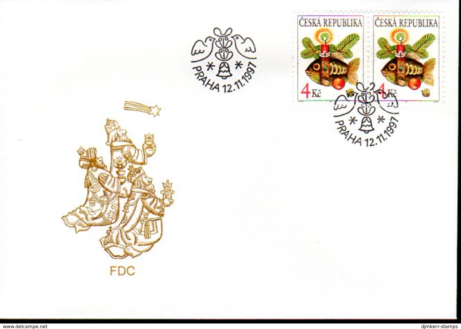 CZECH REPUBLIC 1997 Christmas On FDC.  Michel 164 - FDC