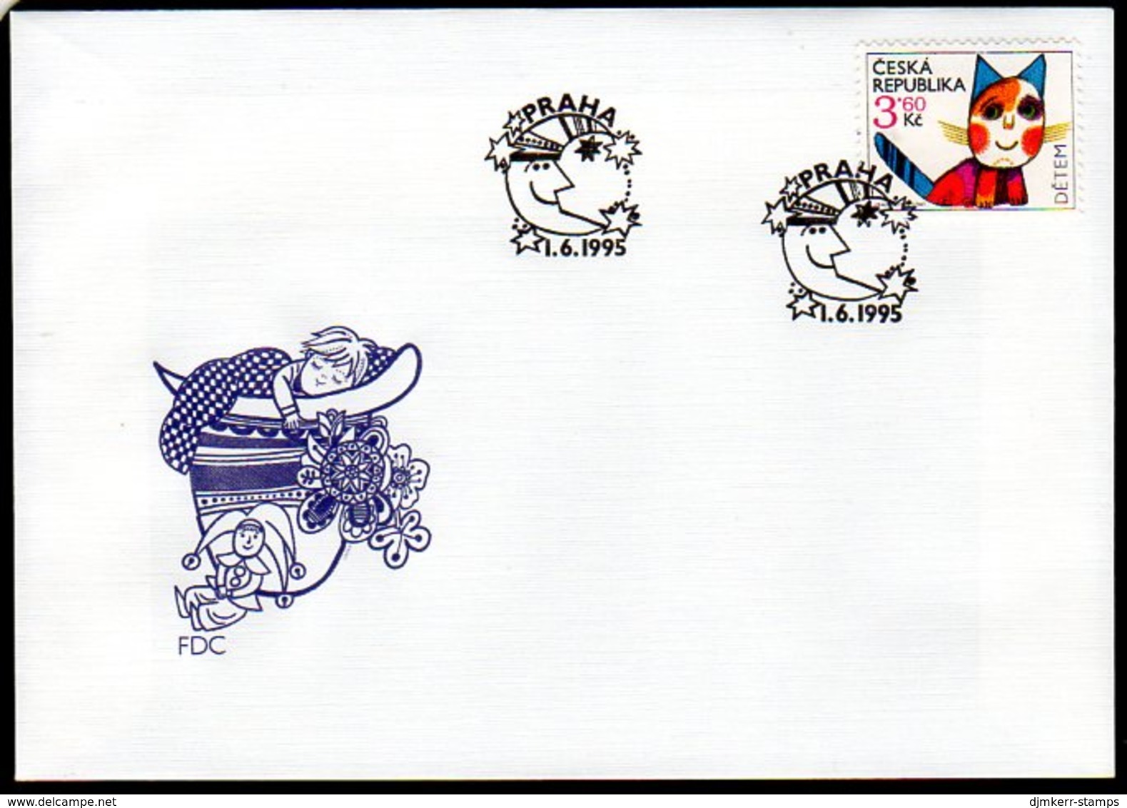 CZECH REPUBLIC 1995 Children's Day On FDC.  Michel 80 - FDC