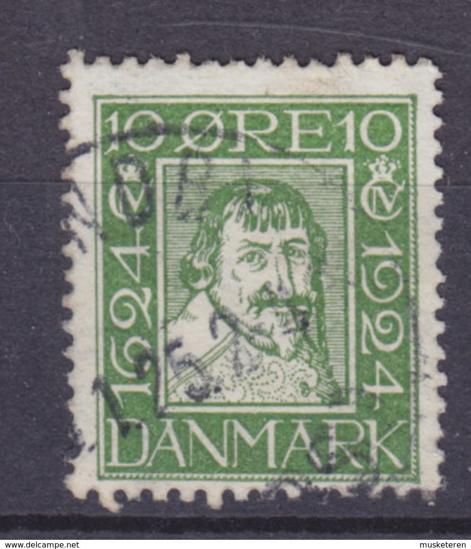 Denmark 1924 Mi. 137    Dänische Post 300 Jahre König Christian IV. Nach Rechts - Usati