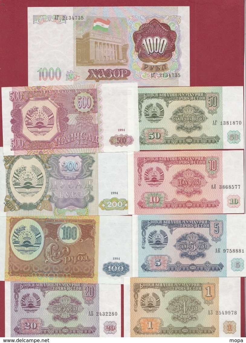 Tadjikistan  9 Billets ---UNC - Tadzjikistan