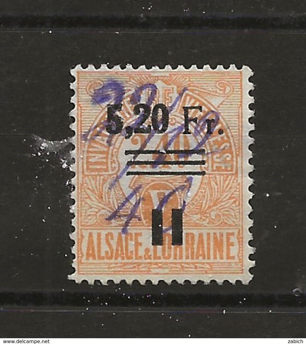 FISCAUX  FRANCE SOCIO-POSTAUX D'ALSACE LORAINNE N°162 5F20 Sur 2F40 Orange - Other & Unclassified