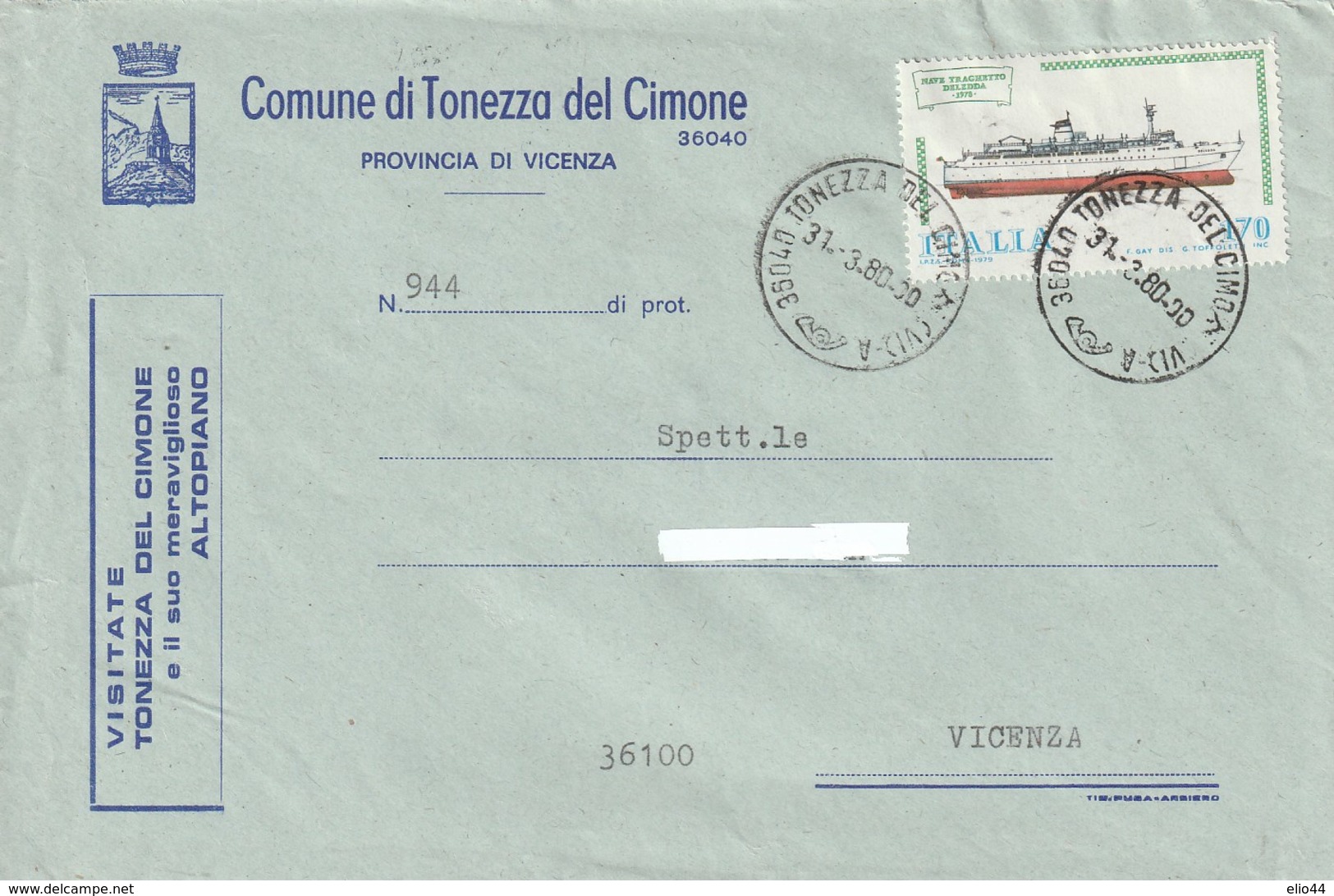 Veneto -  Vicenza - Comune Di Tonezza Del Cimone - - Vicenza