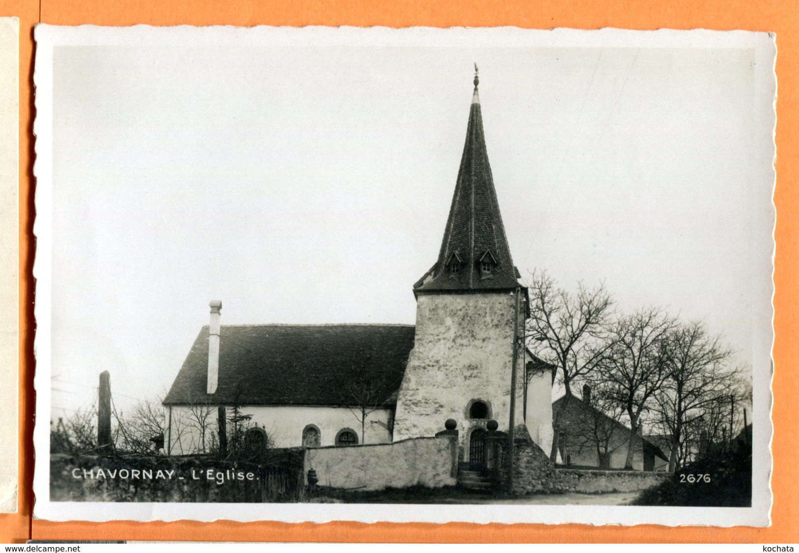 LAC197, Chavornay, L'Eglise, 2676, édit. Perrochet-Matile, Non Circulée - Chavornay