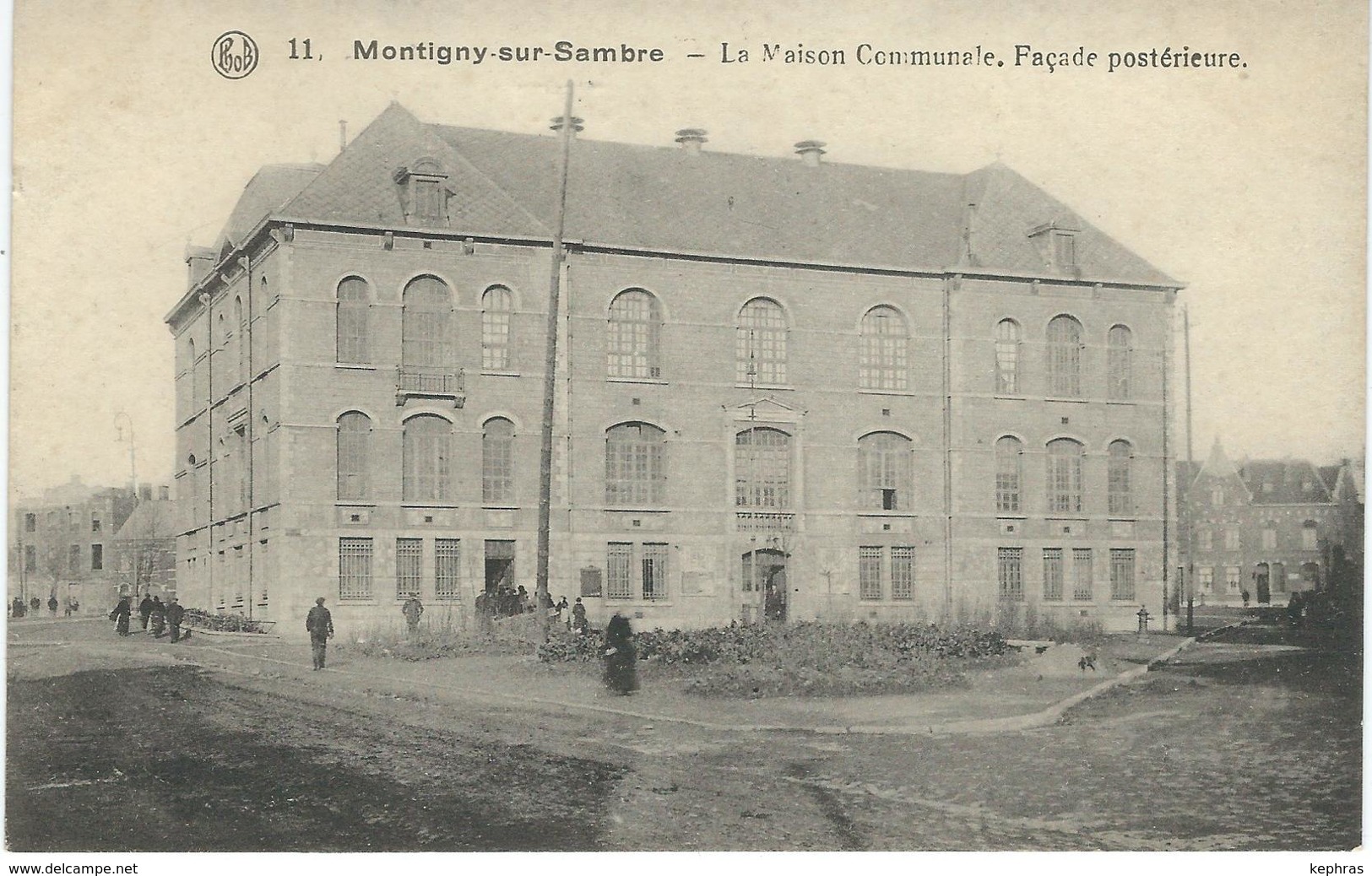 11. MONTIGNY-SUR-SAMBRE : La Maison Communale - Façade Postérieure - Charleroi