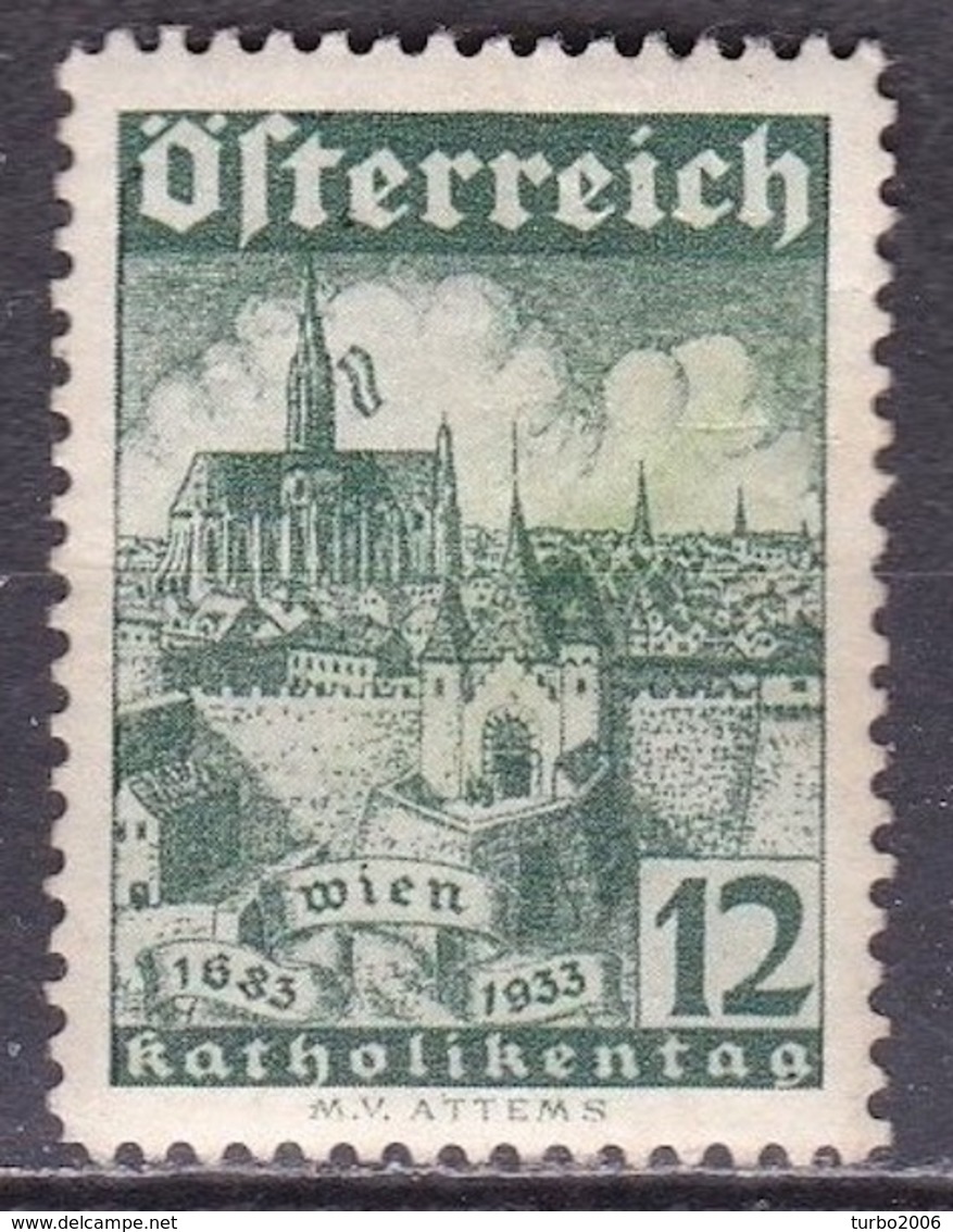 Osterreich / Austria 1933 Wohlfahrt  Wien Mit Stephanskirche 12 + 12 G  Mi 557 Falzlos - Ongebruikt