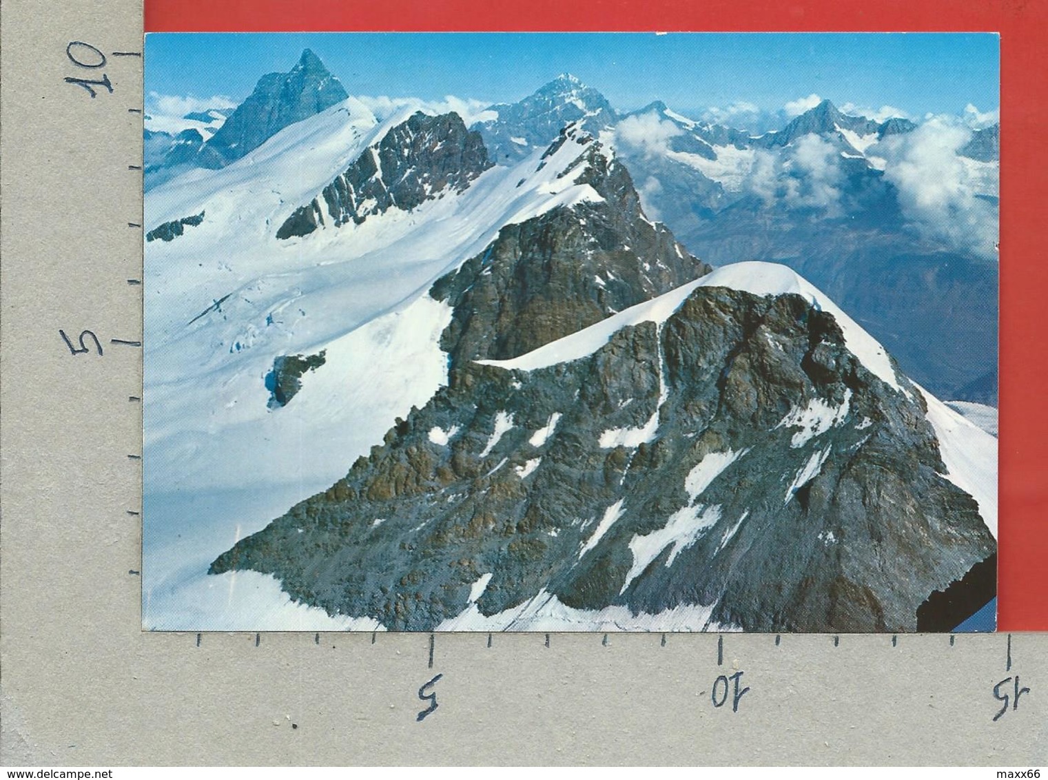 CARTOLINA VG ITALIA - MONTE ROSA - Panorama Dal Castore - 10 X 15 - 1966 - Andere & Zonder Classificatie