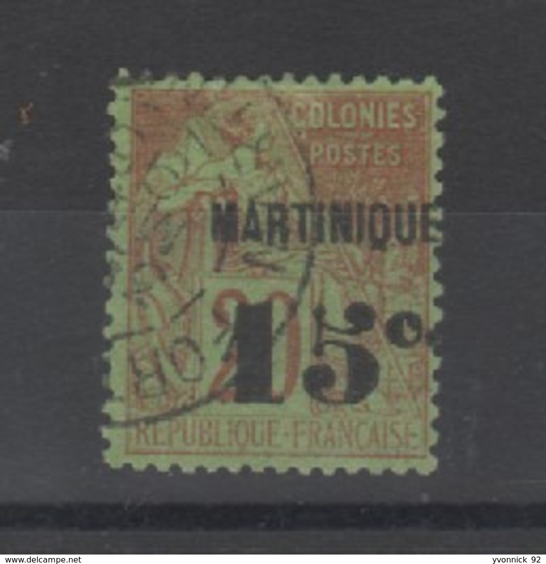 Martinique-  (1888)  N°15 Oblitéré - Gebraucht