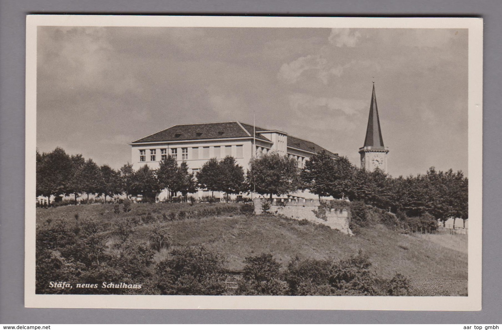 AK CH ZH Stäfa Neues Schulhaus 1932-12-27 Foto H.Meier - Stäfa