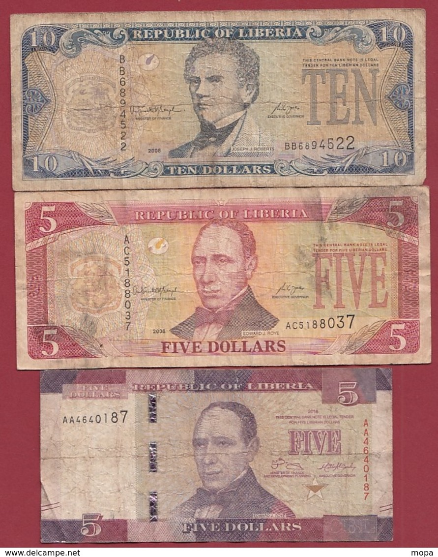 Liberia  3 Billets Dans L 'état   (80) - Liberia