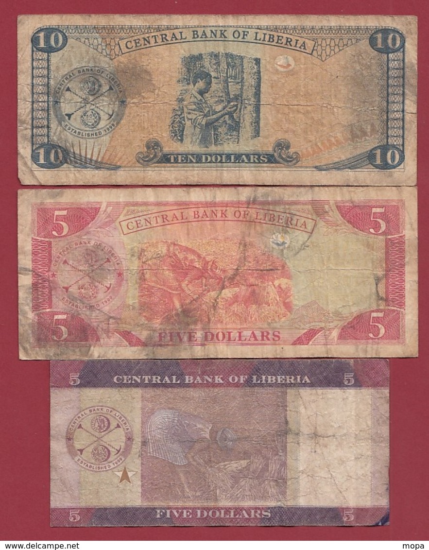 Liberia  3 Billets Dans L 'état   (80) - Liberia
