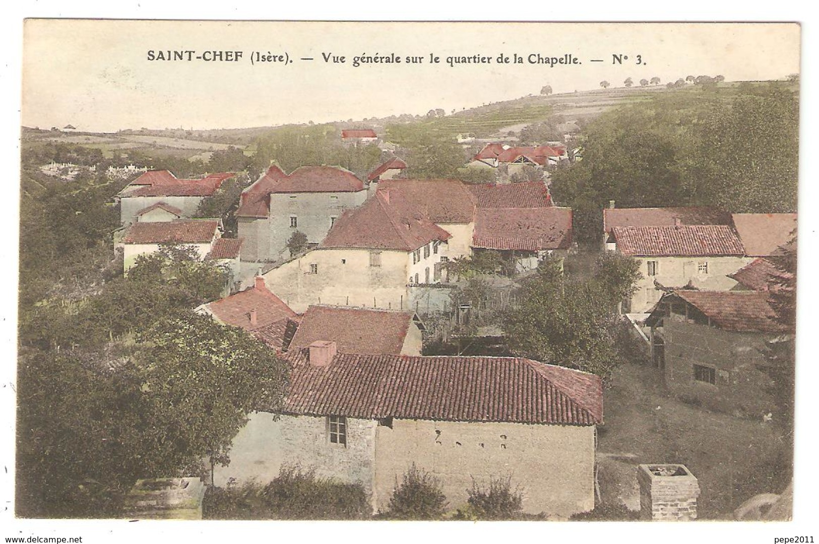 CPA 38 Isère - Saint-Chef - Vue Générale Sur Le Quartier De La Chapelle - Peu Commune - Saint-Chef